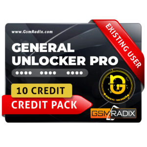 General Unlocker Pro Credits for Existing User (10 Credits Pack)