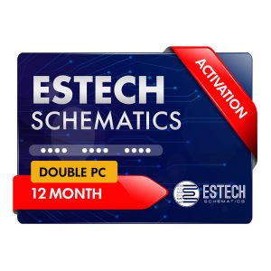 Estech Schematics Activation Code (1 Year) Double PC - Instant